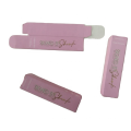 Popular wholesale foldng cosmetic packaging paper custom pink lipgloss boxes